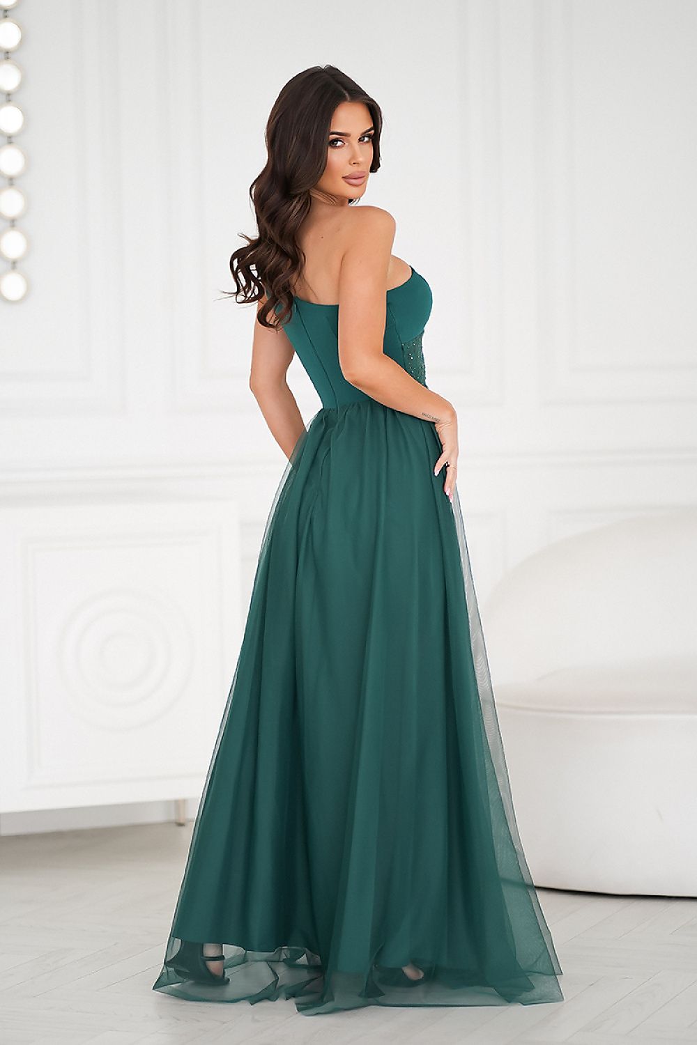 Robe longue model 208533 Bicotone