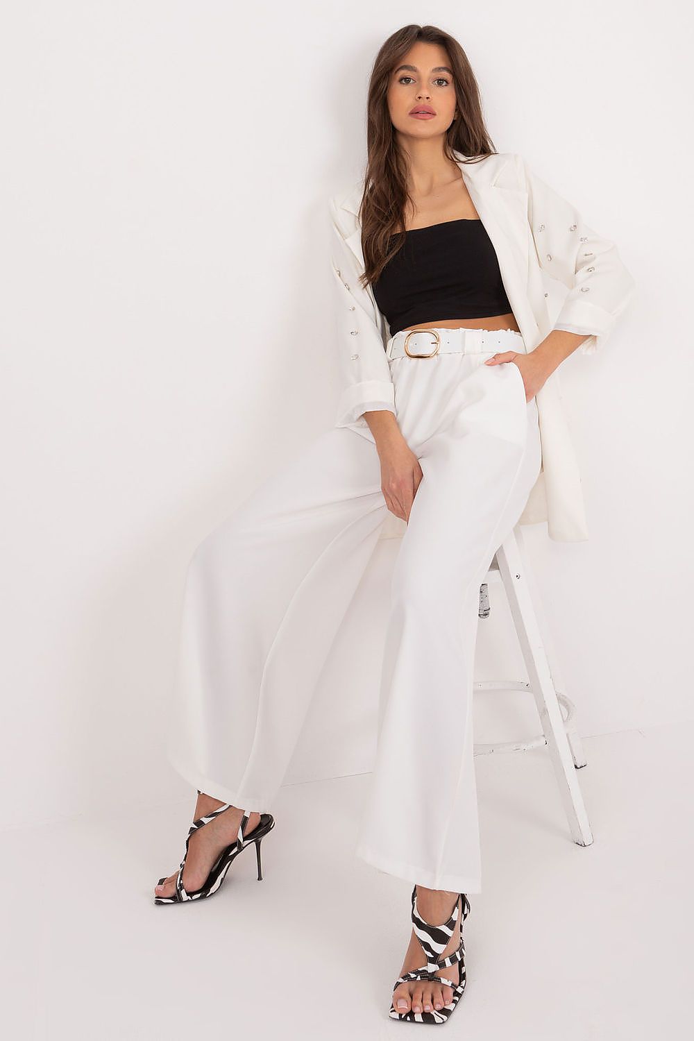  Pantalon femme model 195314 Italy Moda 