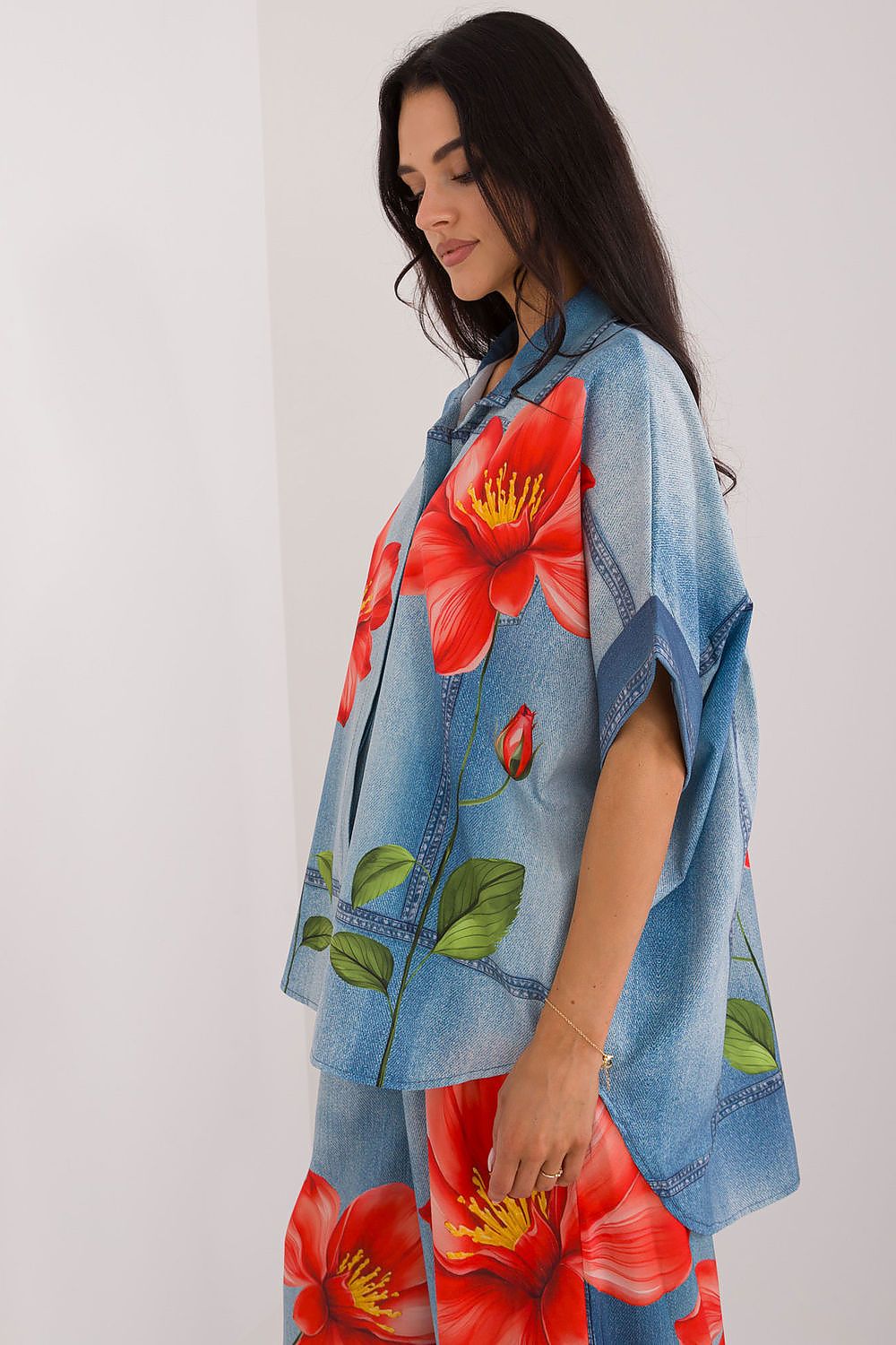  Chemise manche courte model 198386 Italy Moda 