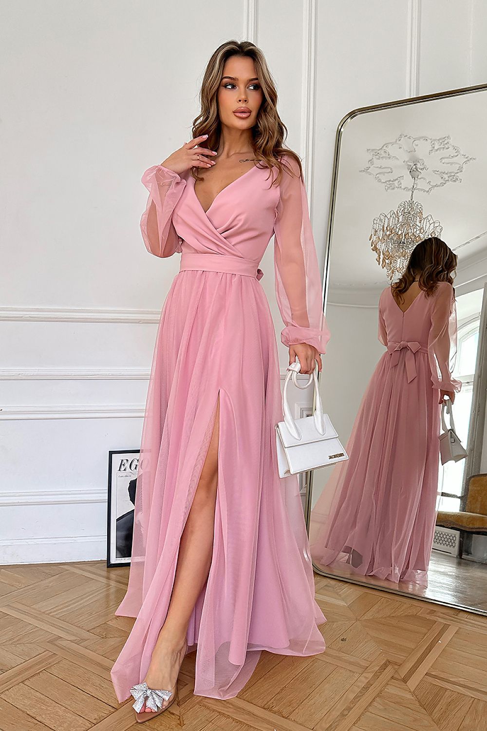  Robe longue model 220097 Bicotone 