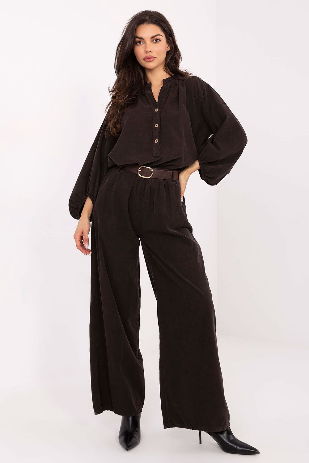  Pantalon en velours côtelé model 220282 Italy Moda 