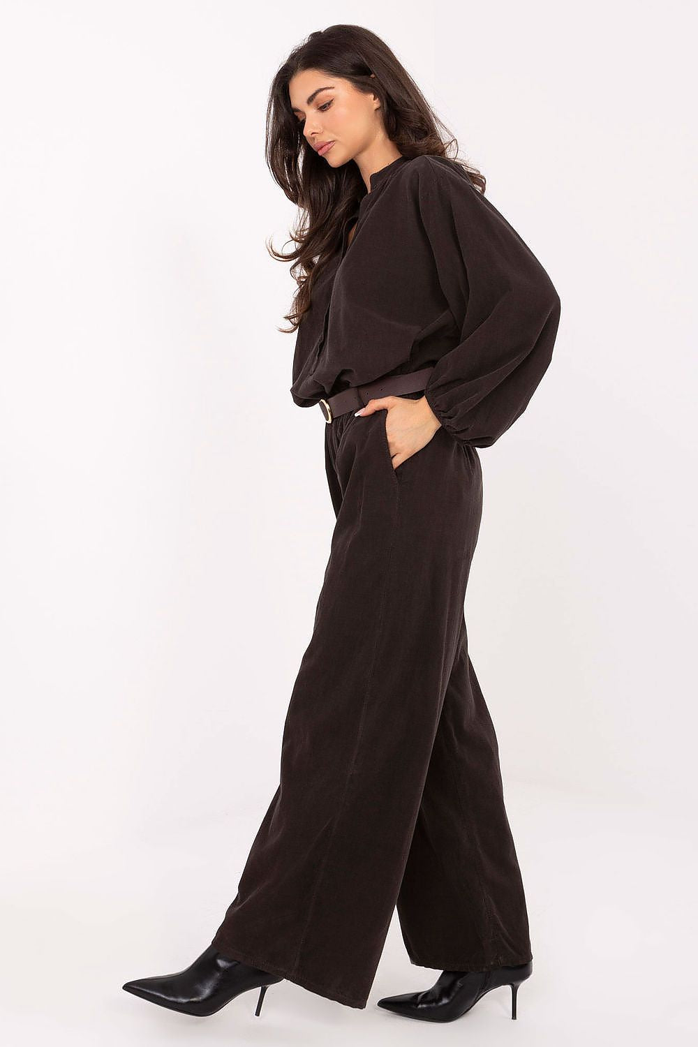  Pantalon en velours côtelé model 220282 Italy Moda 