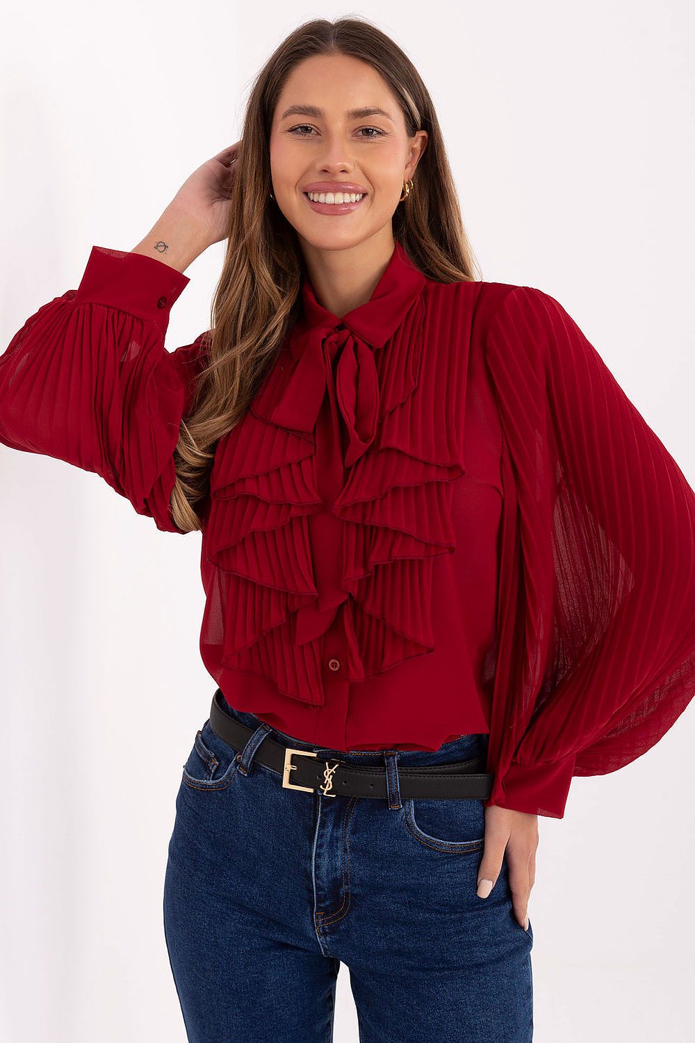 Chemise manche longue model 220301 Italy Moda 