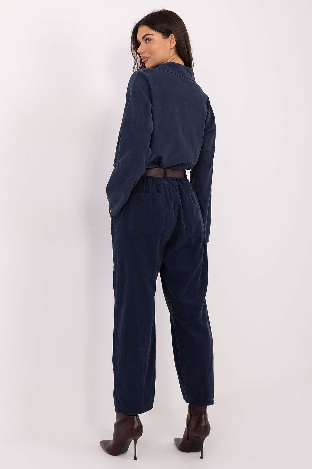  Pantalon en velours côtelé model 220818 Italy Moda 