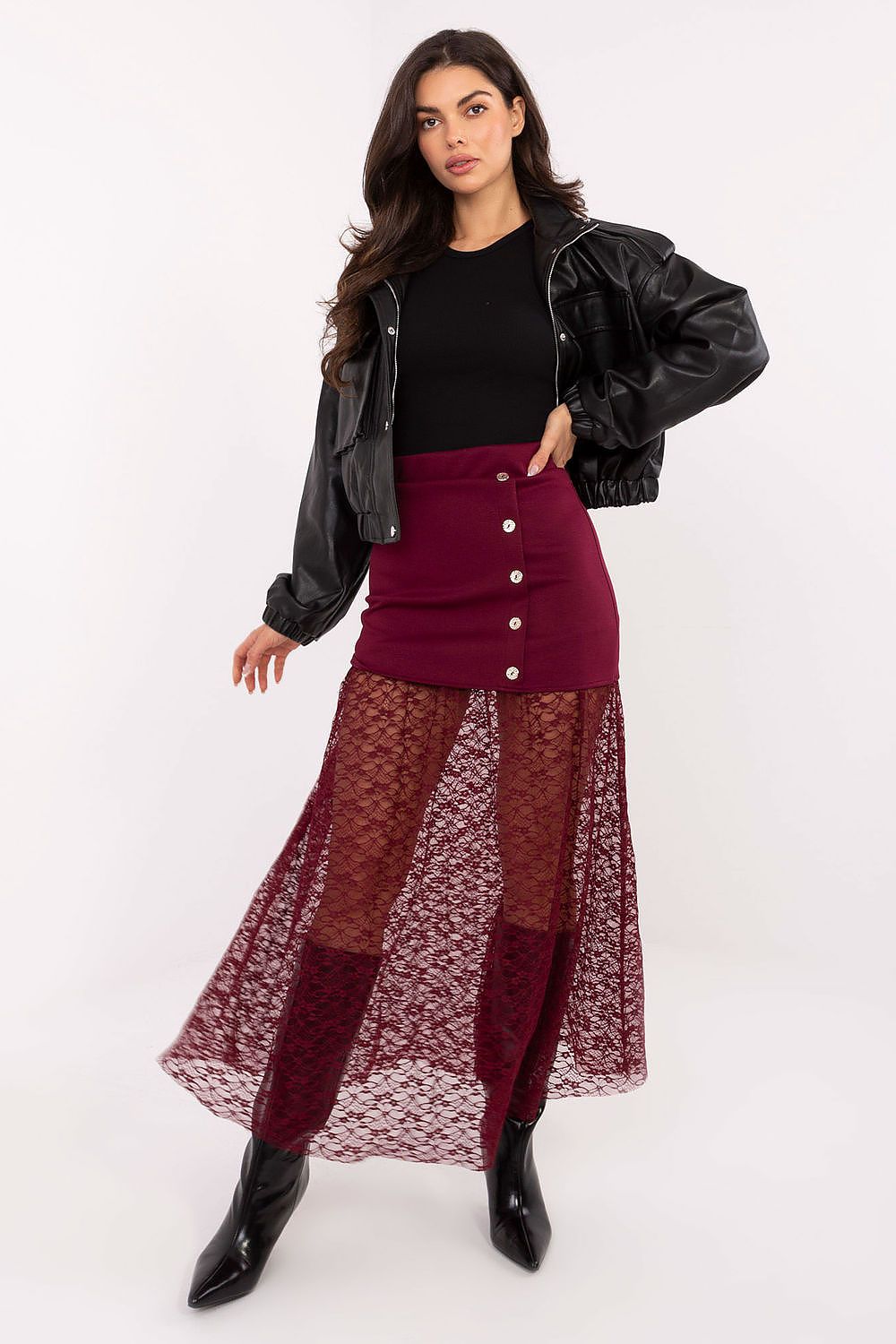 Jupe en dentelle model 221593 Italy Moda 