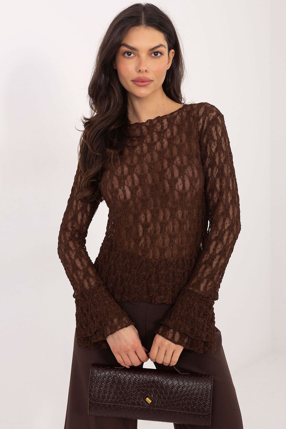  Blouse en dentelle model 222447 Italy Moda 