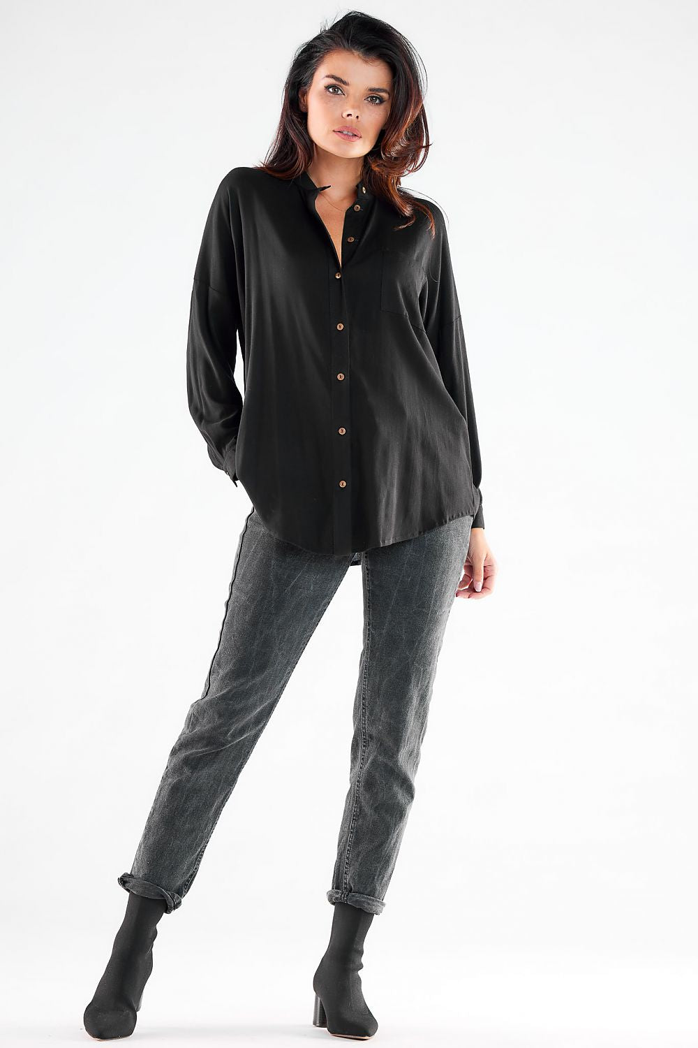  Chemise manche longue model 173923 awama 